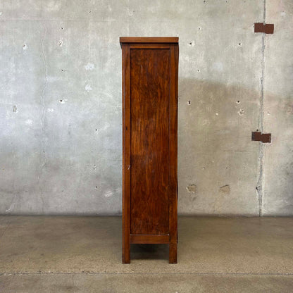 Antique Early 20th Century Armoire Wardrobe w/ Mirror - Comes w/ Key