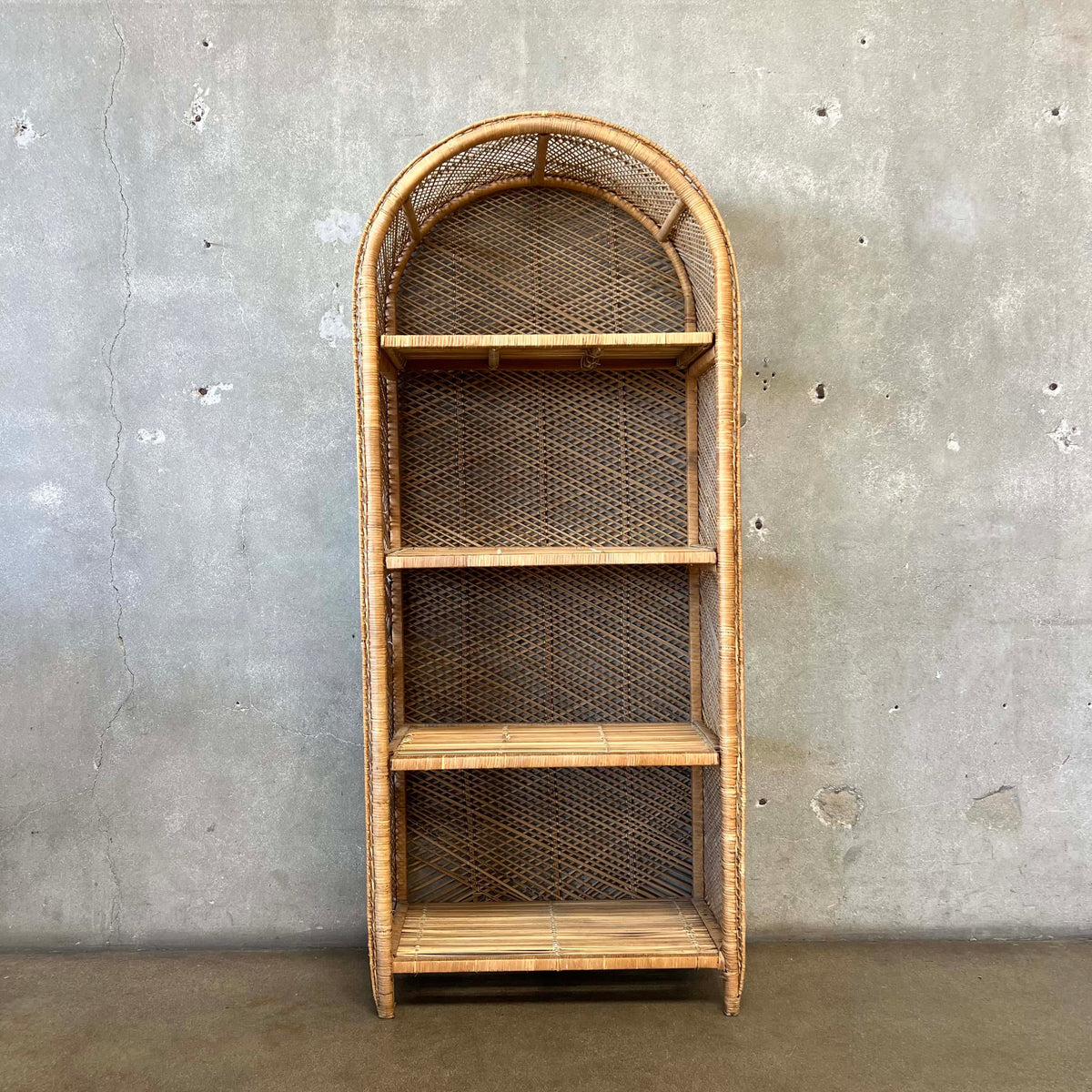 Vintage Wicker Shelving