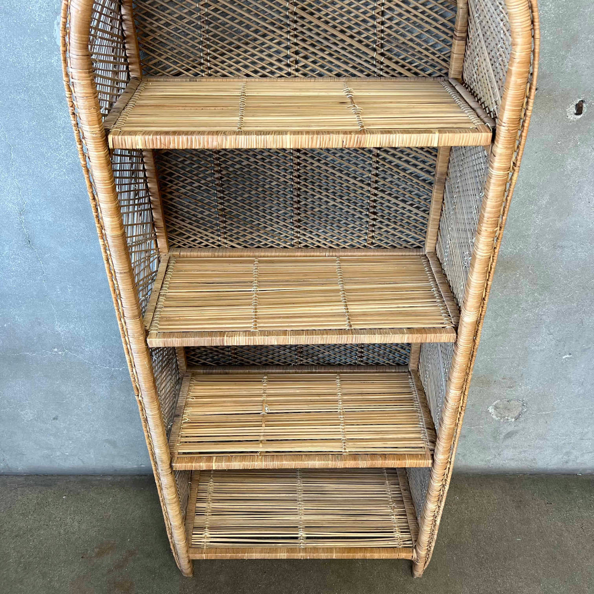 Vintage Wicker Shelving