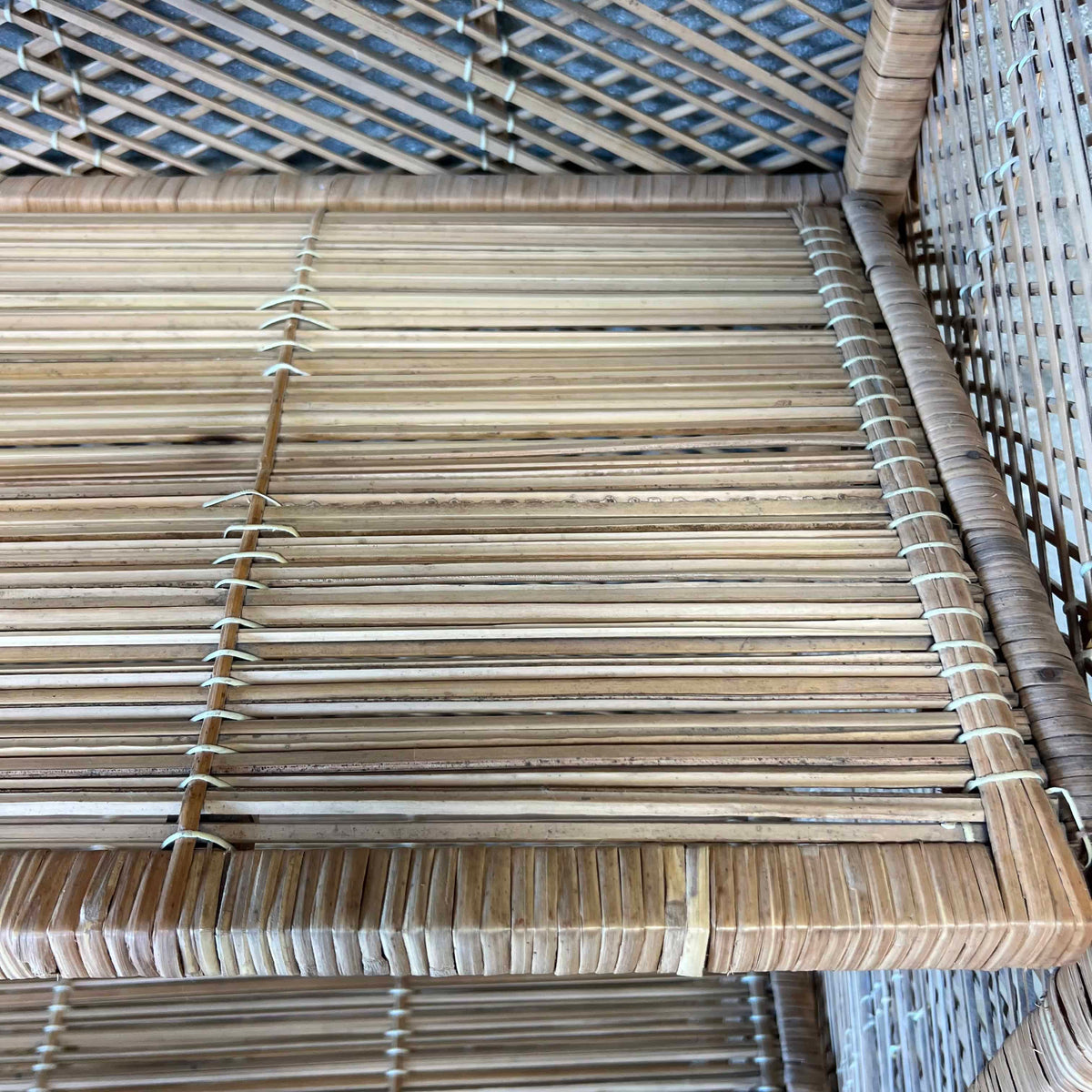 Vintage Wicker Shelving