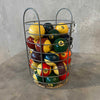 Basket w/ Vintage Pool Balls