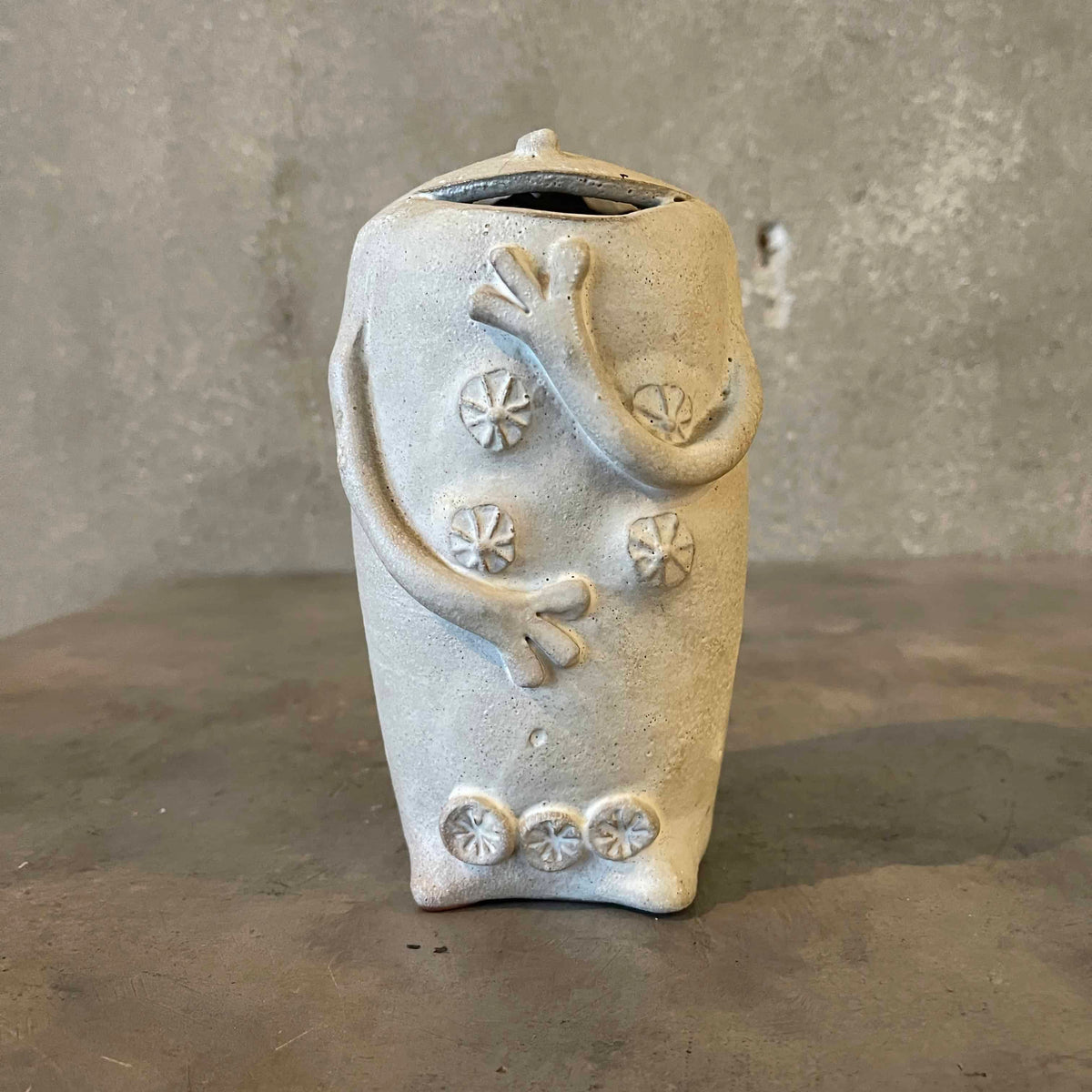 Studio Pottery Ghost Vase by Clive Brooker