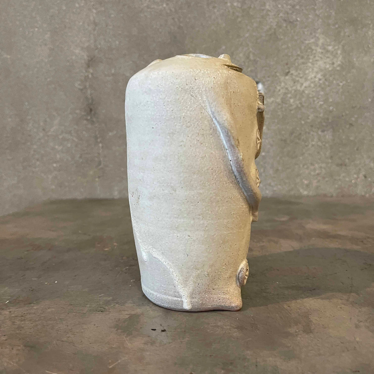 Studio Pottery Ghost Vase by Clive Brooker