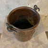 Antique Copper Bucket Cauldron w/ Handle