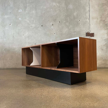 Mid Century Modern Style Record Storage Credenza