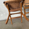 Mid Century Modern Set of Four Folding Game Table Chairs