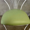 Vintage Iron & Glass Dining Table With Four Chairs