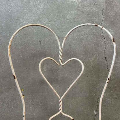 Set of 4 Vintage Ice Cream Parlor Chairs Wrought Iron