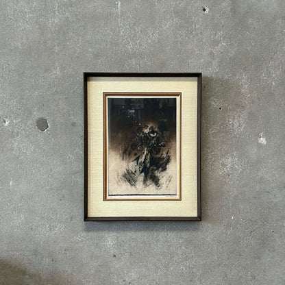 Mid Century Modern 1967 1/30 Etching Bando Soichi Listed