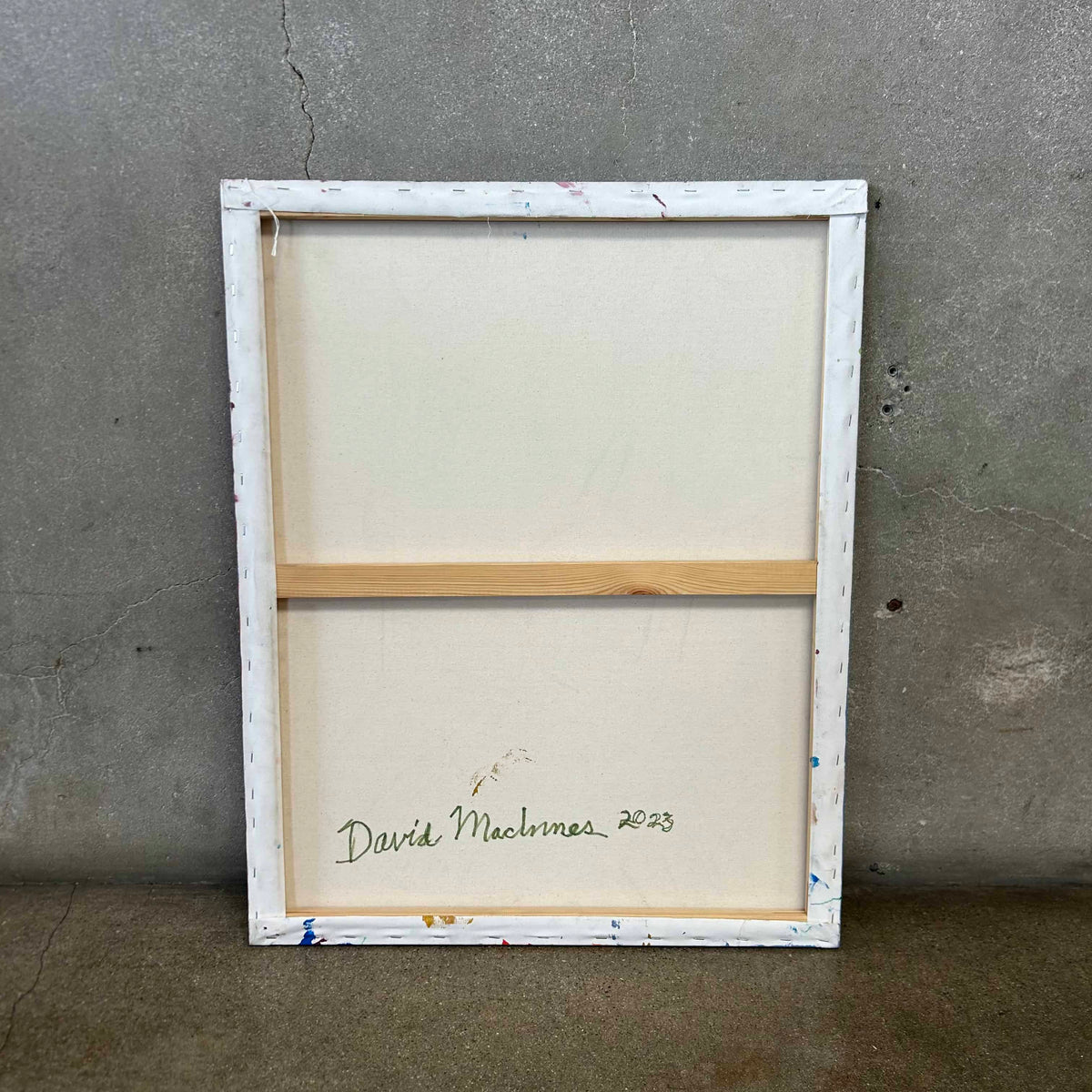 Abstract Face Acrylic Painting on Canvas by David MacInnes