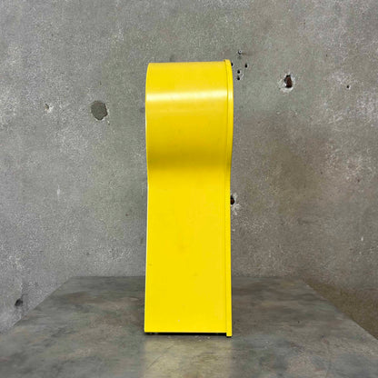 1995 Ikea Yellow Keyhole Shaped Wall Clock
