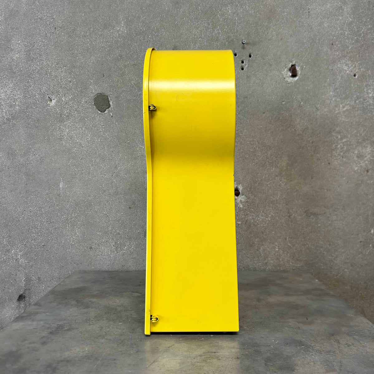 1995 Ikea Yellow Keyhole Shaped Wall Clock