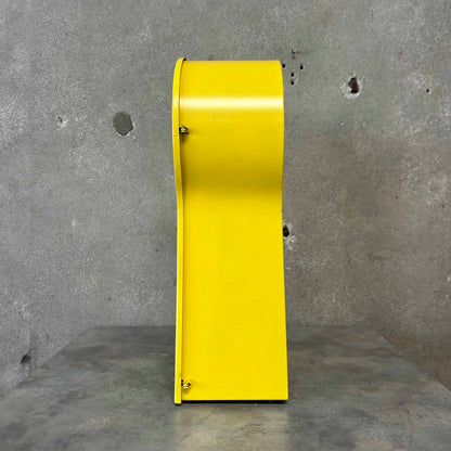 1995 Ikea Yellow Keyhole Shaped Wall Clock