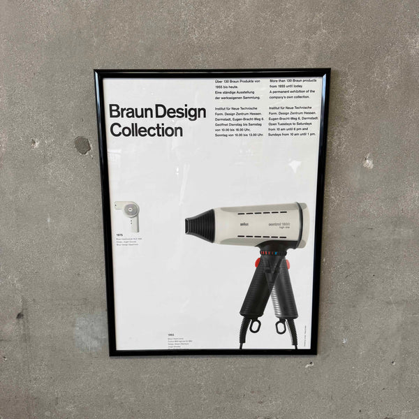 Vintage Braun Hair Dryer Poster
