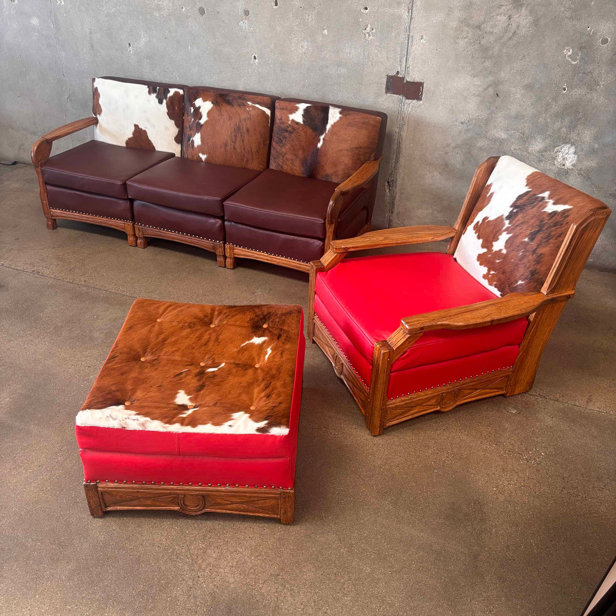 1940's Western/Ranch 5 pc. Set New Italian Leather
