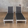 Pair of Modway Aluminum Mesh Chaise Lounge Chairs