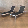 Pair of Modway Aluminum Mesh Chaise Lounge Chairs