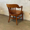 Classic Solid Walnut Bankers Chair - Made in 1947 By W.H. Gunlocke Chair Co.