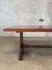 Vintage 1970's Trestle Dining Table