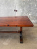 Vintage 1970's Trestle Dining Table