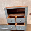 Rustic Vintage Chimney Style Cupboard w/ Four Drawer & Three Shelves
