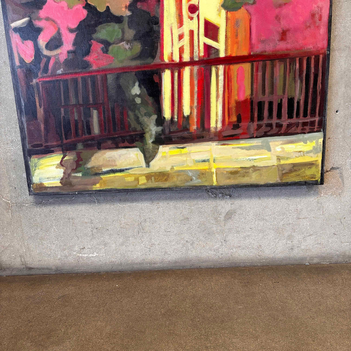 Original Painting On Canvas "Royal Street & New Orleans Avenue" Signed & Dated