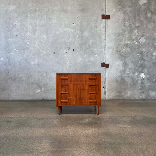 Danish Modern Four Drawer Teak Dresser