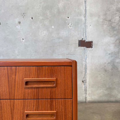 Danish Modern Four Drawer Teak Dresser
