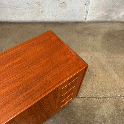 Danish Modern Four Drawer Teak Dresser