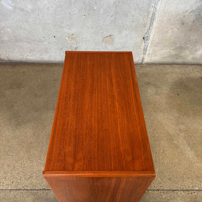 Danish Modern Four Drawer Teak Dresser