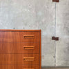 Danish Modern Teak Seven Drawer Highboy Dresser