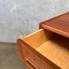 Danish Modern Teak Seven Drawer Highboy Dresser