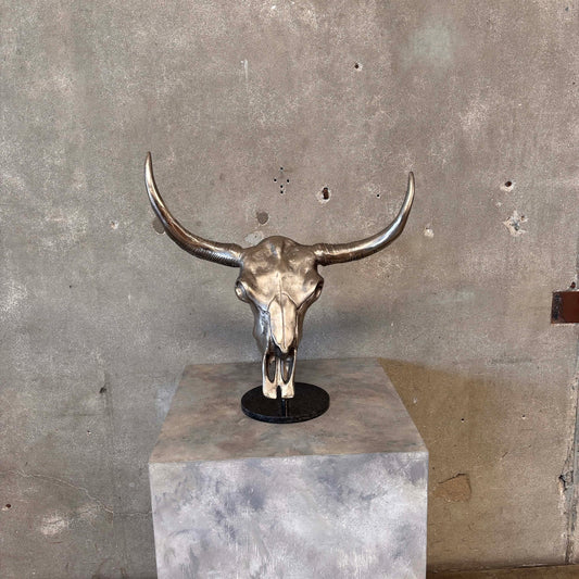 Cast Iron Aluminum Bull Skull