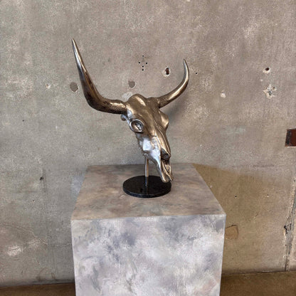 Cast Iron Aluminum Bull Skull