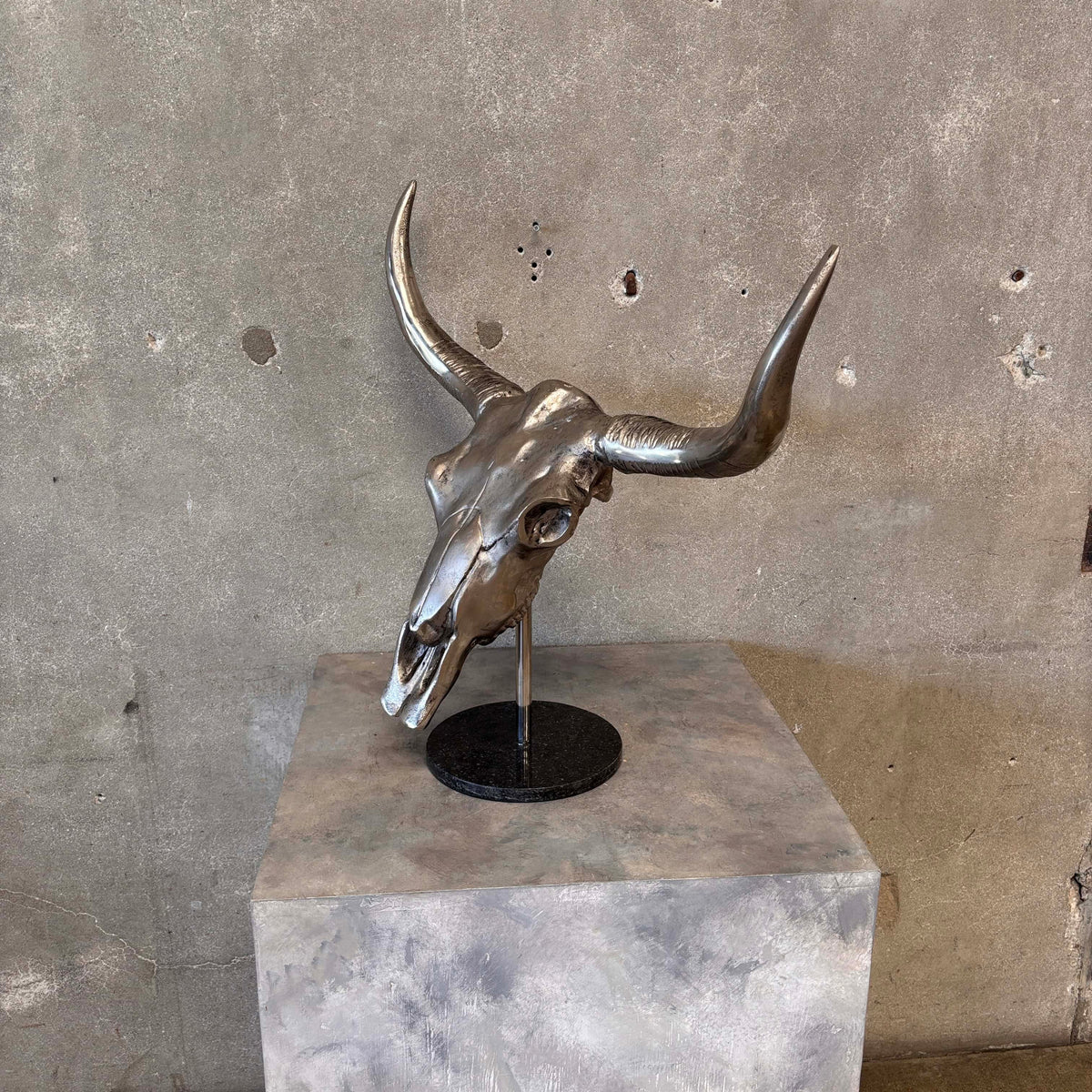 Cast Iron Aluminum Bull Skull