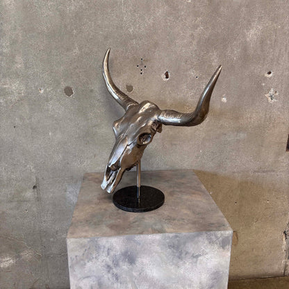 Cast Iron Aluminum Bull Skull