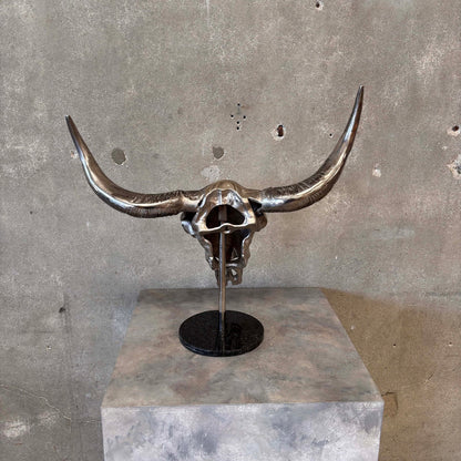 Cast Iron Aluminum Bull Skull