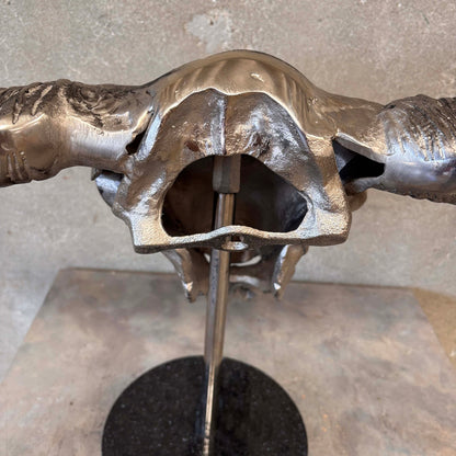Cast Iron Aluminum Bull Skull