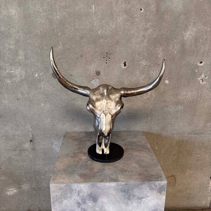 Cast Iron Aluminum Bull Skull