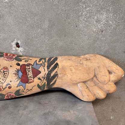 Hand Painted Fist/Arm Tattoo Decor (Father)
