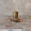 Vintage Brass Cowboy Boot Vase