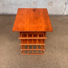 Mid Century Modern Josef Frank Style Teak Table / Magazine Rack
