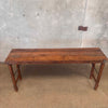 Reclaimed Antique Folding Console Table