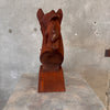 Antique Cast Iron Horse Head Statue