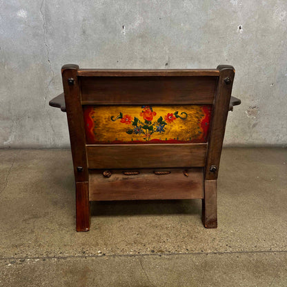Early Monterey Club Chair Circa 1928-1930 - Rope Seat