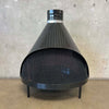 Vintage Mid Century Modern Black Porcelain Enamel Finish Preway Fireplace
