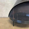 Vintage Mid Century Modern Black Porcelain Enamel Finish Preway Fireplace