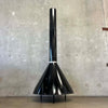 Vintage Mid Century Modern Black Porcelain Enamel Finish Preway Fireplace