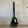 Vintage Mid Century Modern Black Porcelain Enamel Finish Preway Fireplace