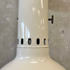 Vintage Mid Century Modern Off White Porcelain Enamel Malm Fire Drum 3 Fireplace